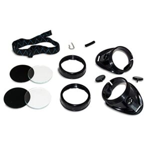 AES Industries #5 Shade Black Safety Welding Cup Goggles - 50mm Dual Lens Eye Cup