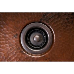 Premier Copper Products D-133ORB 2-Inch Bar Basket Strainer Drain, Oil Rubbed Bronze