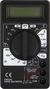power gear 50953 17-range 6-function digital multimeter multimeters & testers, black