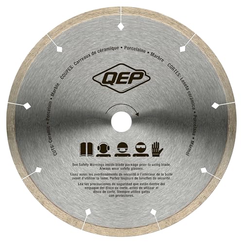 QEP 7" Black Widow Premium-Grade, Thin Rim Diamond Blade for Wet Cutting of Porcelain, Ceramic, Granite and Marble Tile