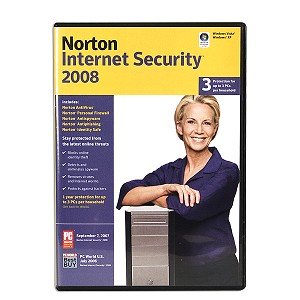 norton internet security 2008 for windows xp & vista - protect up to 3 pcs!