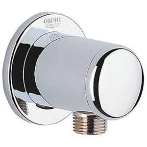 grohe 28672000 relexa shower wall union, 0.5-inch threaded connection, starlight chrome