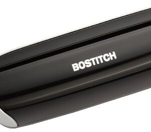 Bostitch Office Electric 3-Hole Punch, AC Adapter or Battery Powered, Max Sheet Capacity 12 Sheets, Black (EHP3BLK)