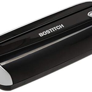 Bostitch Office Electric 3-Hole Punch, AC Adapter or Battery Powered, Max Sheet Capacity 12 Sheets, Black (EHP3BLK)