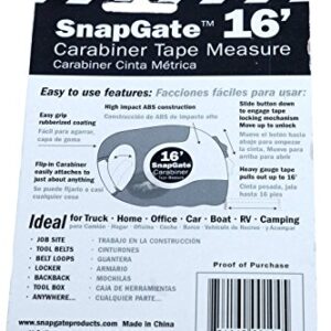 Snapgate 16' Carabiner Tape Measure