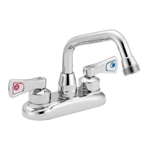 Moen Commercial M-DURA Chrome Two-Handle 4-Inch Centerset Utility or Laundry Faucet, 8277, 0.5