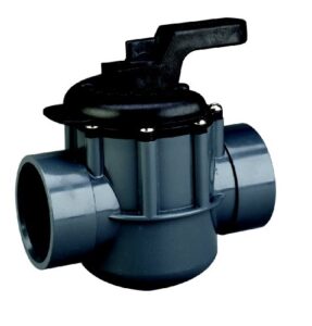 pentair 263029 grey/black diverter valve 2-way 2-inch (2-1/2-inch slip outside), pvc, grey/black
