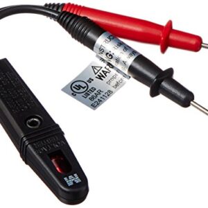 Morris Products Circuit Tester 80-500 Volts AC/DC Economy Twin Lead Tester for Testing Switches, Outlets, Electrical Devices Blister Packed cULus Listed 1-Pack 59010 Black