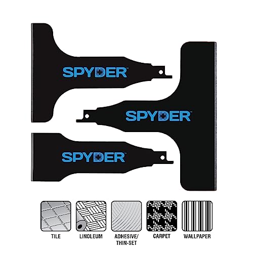 Spyder Scraper 00138 Scraping Tool Attachment for Reciprocating Saws, Black, 2-Inch