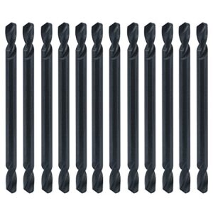 Neiko 10027A 1/8" Double End HSS Drill Bits, 12 Pack | Nitride Coated