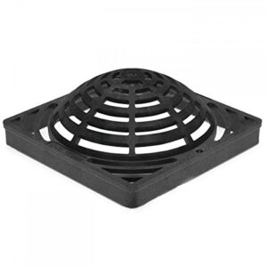 stormdrain 9" x 9" outdoor catch basin square atrium grate cover, black - superior strength and durability