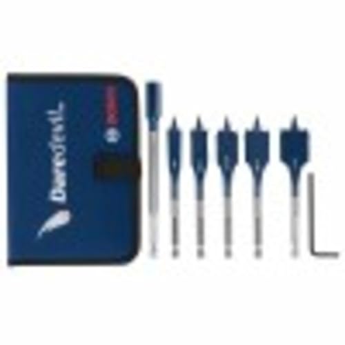 BOSCH DSBS5007P 6-Piece Daredevil Stubby Length Spade Bit Set