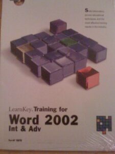 learnkey cd-rom training for microsoft word 2002 learn from the experts featuring nikki o' connell