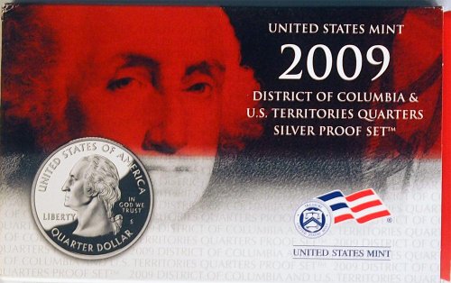 2009 Silver Proof US Territories Quarter Set in Original Mint Packaging