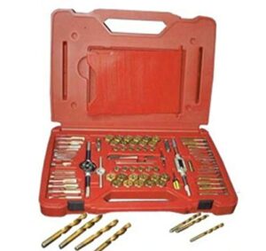 atd tools 277 117-piece machine screw/fractional/metric tap die drill bit set