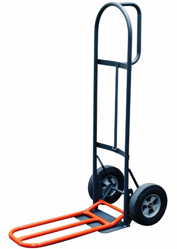 Milwaukee Hand Trucks 47515S D-Handle Truck with 10-Inch Solid Puncture Proof Tires and Nose Plate Extension