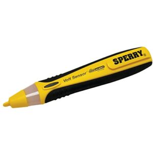 Sperry Instruments STK001 Non-Contact Voltage Tester (VD6504) & GFCI Outlet / Receptacle Tester (GFI6302) Kit, Electrical AC Voltage Detector, Yellow & Black