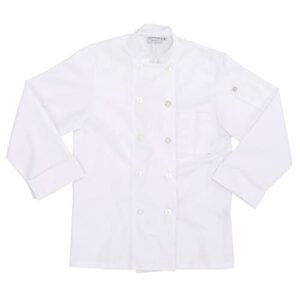 Chef Works Men's Le Mans Chef Coat, White, Large