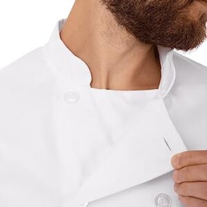 Chef Works Men's Le Mans Chef Coat, White, Large