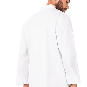 Chef Works Men's Le Mans Chef Coat, White, Large