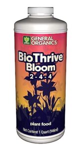 general hydroponics general organics biothrive bloom, quart
