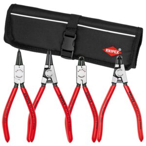 knipex tools - 4 piece circlip set in pouch straight & 90 degree (9k001952us)