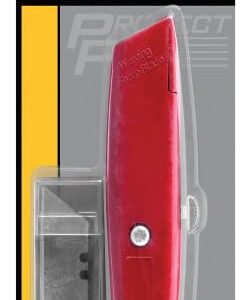 Performance Tool 1110 Die-Cast Metal Body with In Handle Blade Storage and Push Button Retractable Blade - Perfect for Cutting, Trimming, and More