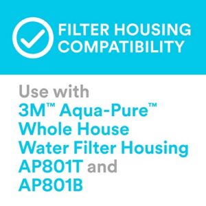 Aqua-Pure AP800 Series Whole House Replacement Water Filter Drop-in Cartridge AP817, Large Capacity, for use with AP801 Systems (Granular Activated Carbon)