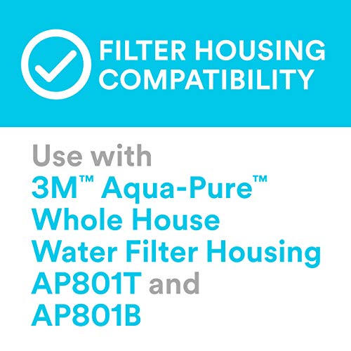 Aqua-Pure AP800 Series Whole House Replacement Water Filter Drop-in Cartridge AP817, Large Capacity, for use with AP801 Systems (Granular Activated Carbon)