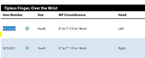 Norco Edema Glove 3/4 Finger Over The Wrist - X-Small: Right