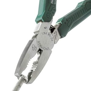 ENGINEER PZ-58 Screw Removal Pliers Extractor Pliers (Combination Pliers), with unique non-slip jaws for quickly removal of damaged or rusted fasteners