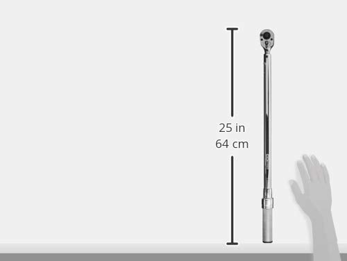 CDI 2503MFRMH Dual Scale Micrometer Adjustable Click Style Torque Wrench with Metal Handle - 1/2-Inch Drive - 30 to 250 ft. lbs. Torque Range