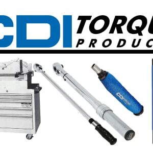 CDI 2503MFRMH Dual Scale Micrometer Adjustable Click Style Torque Wrench with Metal Handle - 1/2-Inch Drive - 30 to 250 ft. lbs. Torque Range