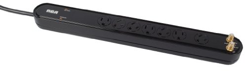 Audiovox Corporation PS27010B RCA 7 Outlet, Coax and 1500 Joules Surge Suppressors