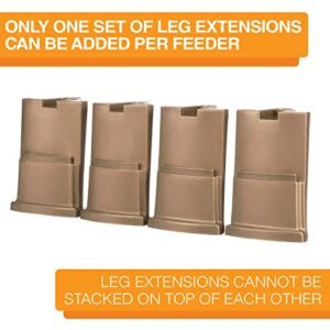 Neater Feeder Deluxe Leg Extensions - 4 Pack - Large Size (Does NOT FIT Neater Feeder Express Model ONLY FITS Neater Feeder Deluxe Large Model)