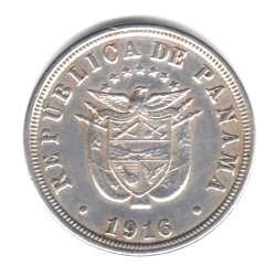 1916 panama 2 1/2 centesimos coin km#7.2