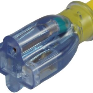 Conntek YL1430520S 30 4 Prong to 15/20 Amp Generator Y-Adapter, Yellow/Blue