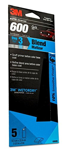 3M 03020 Imperial Wetordry 3-2/3" x 9" P600 Grit Sandpaper