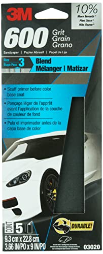 3M 03020 Imperial Wetordry 3-2/3" x 9" P600 Grit Sandpaper