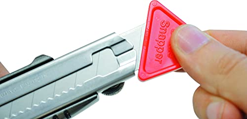 NT Cutter Heavy Duty Aluminum Die-Cast Grip Multi-Blade Cartridge Knife, 1 Knife (L-2000RP), Red.