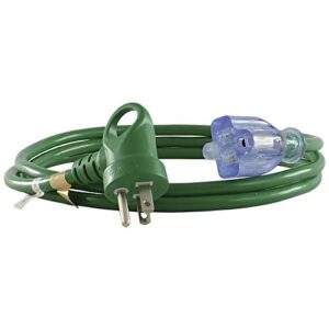 conntek 24162-072 i-ring extension cord 6-foot 16/3 christmas green u.s. i-ring male plug