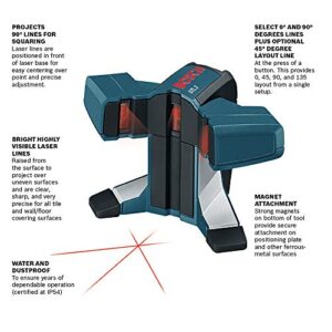 Bosch GTL3 65ft Square Laser Level for Tile and Square Layout,Blue