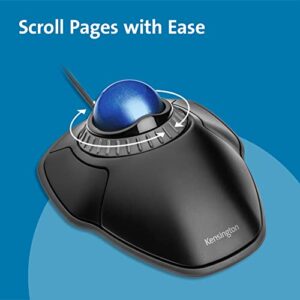 Kensington Orbit Trackball Mouse with Scroll Ring (K72337US), 4 1/2X5 1/2X2"