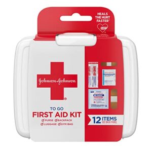 johnson & johnson first aid to go kit (pack of 12 items)