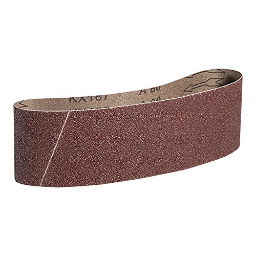 Mercer Industries 107080-3" x 24" Aluminum Oxide Sanding Belts, 80 Grit (10 Pack)