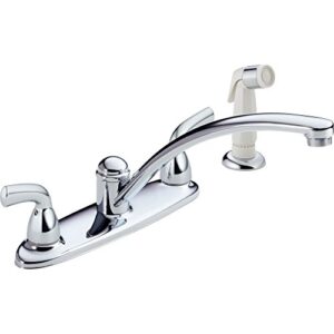 delta faucet b2410lf kitchen sink faucet, 9.25 x 10.63 x 9.25 inches, chrome