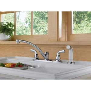 DELTA FAUCET B2410LF Kitchen Sink Faucet, 9.25 x 10.63 x 9.25 inches, Chrome