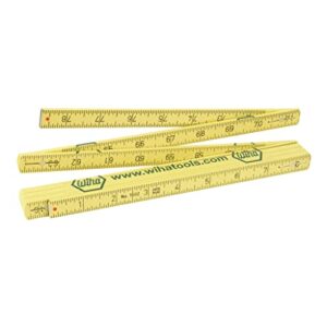wiha 61662 metric long life maxiflex folding ruler with outside reading