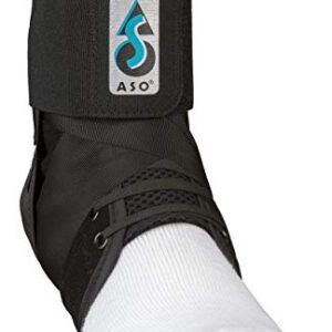 Med Spec ASO Ankle Stabilizer Orthosis Speed Lacer, Black, Large