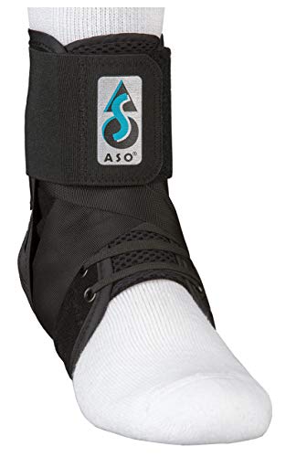 Med Spec ASO Ankle Stabilizer Orthosis Speed Lacer, Black, Large